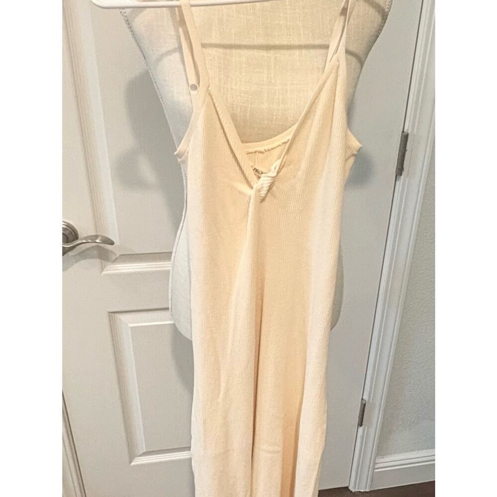 Live The Process Cream Ribbed jumpsuit - Picture 3 of 6